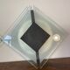 Pair of vintage design metal and glass wall lights