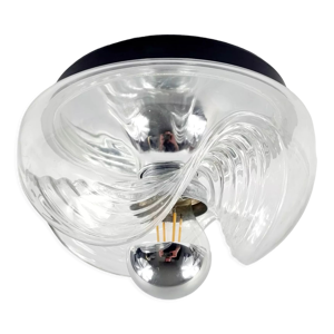 Plafonnier en verre vintage