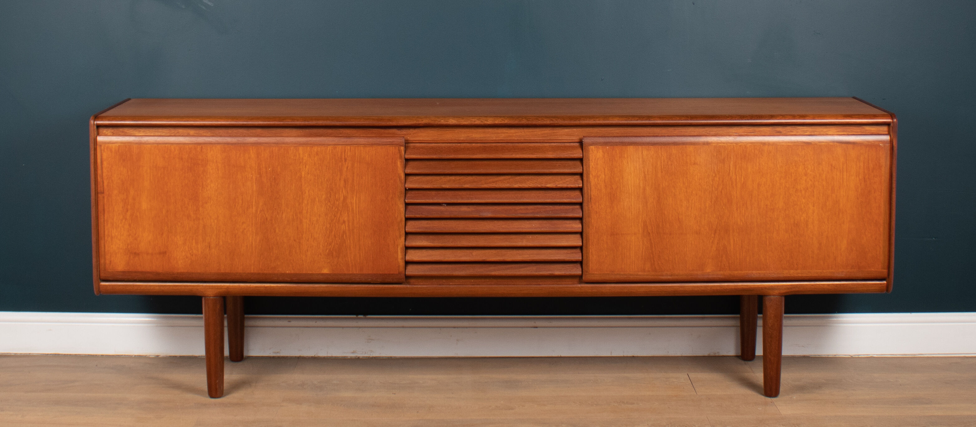 Retro Long Teak 1960s White & Newton Sideboard