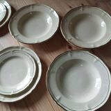 Antique gien table service – niderviller model – exceptional set