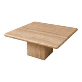 Vintage Italian travertine coffee table, 1970s
