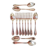 Suite de couverts ercuis pompadour pour 6 personnes