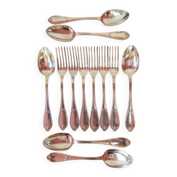 Suite de couverts ercuis pompadour pour 6 personnes