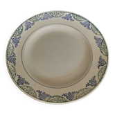 Assiette plate en faïence terre de fer Hamage & Moulin des loups