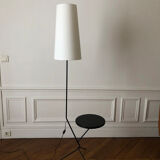 Tripod floor lamp with side table 1960