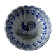 Decor cup with blue rooster hb henriot quimper