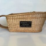 Wicker rattan bottle holder Bouchard Beaune côte d'or