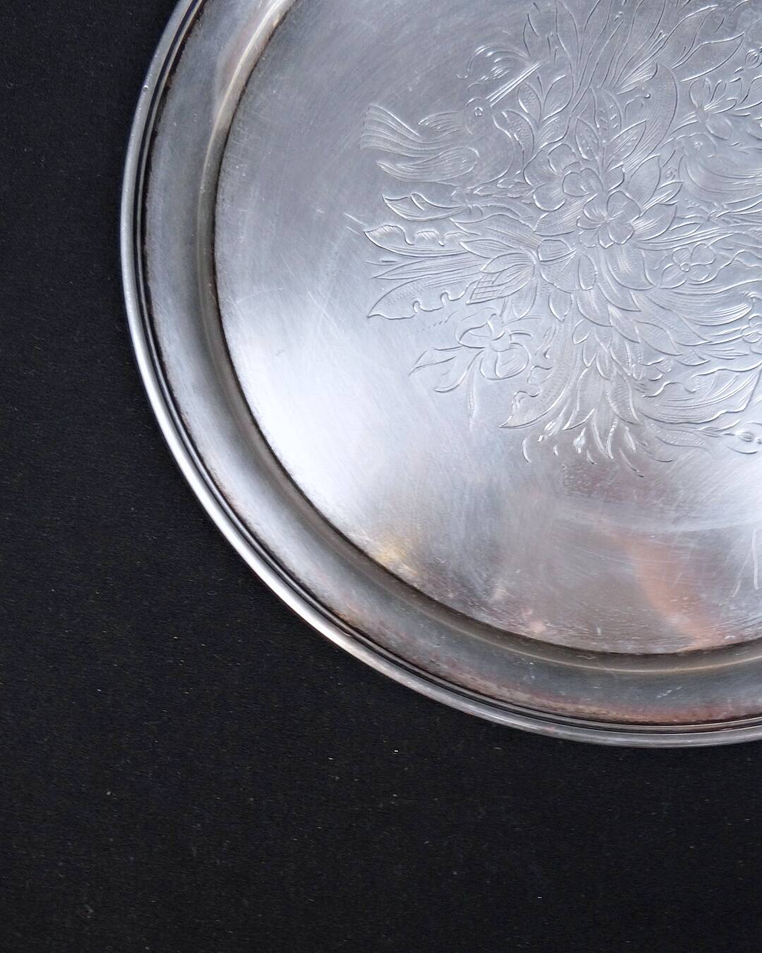 Solid silver tray signed Sazikov Russian wedding dish from 1868