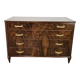 Art Decò chest of drawers in walnut burl with four drawers
