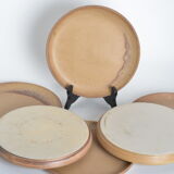 Assiettes plates en grès