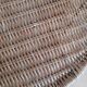 Rattan and wrought iron coffee table