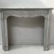Louis XV style fireplace Model Pompadour White Carrara marble 20th century