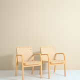 'Model 45' Armchairs by Alvar Aalto