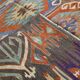 7x10 Green & Blue Geometric Pattern Kilim Rug, 222x303Cm