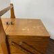 Wooden sewing box
