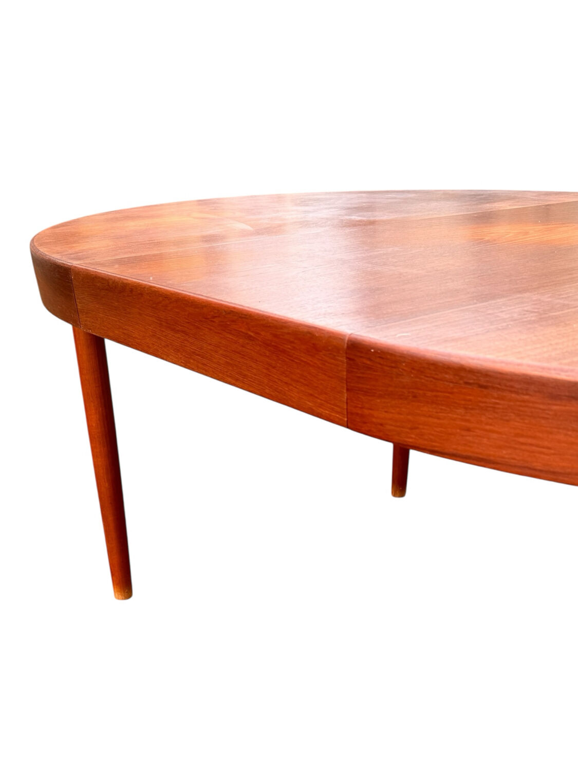 Scandinavian table in teak, design by Harry Ostergaard.