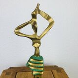 Bronze sculpture African woman