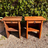 Brutalist bedside tables