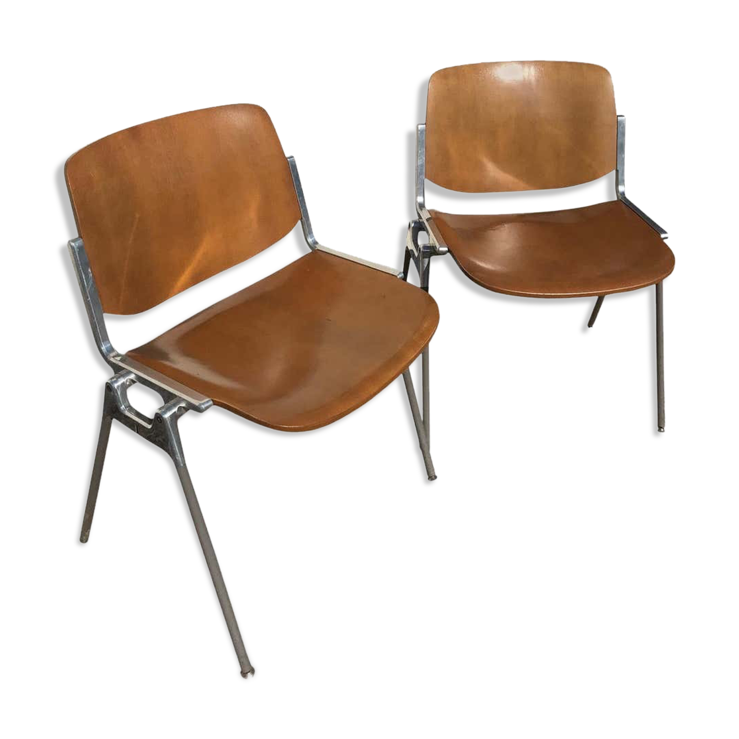 Paire de chaises par Giancarlo Piretti