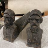 Pair of anthropomorphic andirons