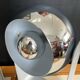 Pair of Eyeball lamps in chrome metal and aluminium