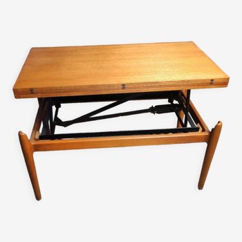 Table scandinave vintage relevable extensible