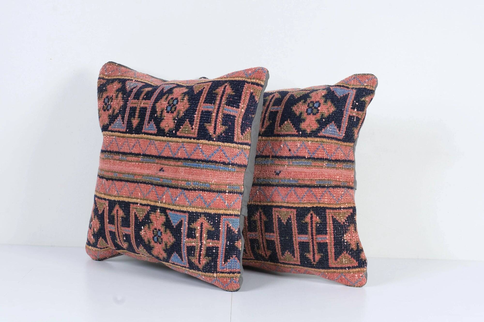 Set of 2 vintage Turkish cushion covers 51x51 cm