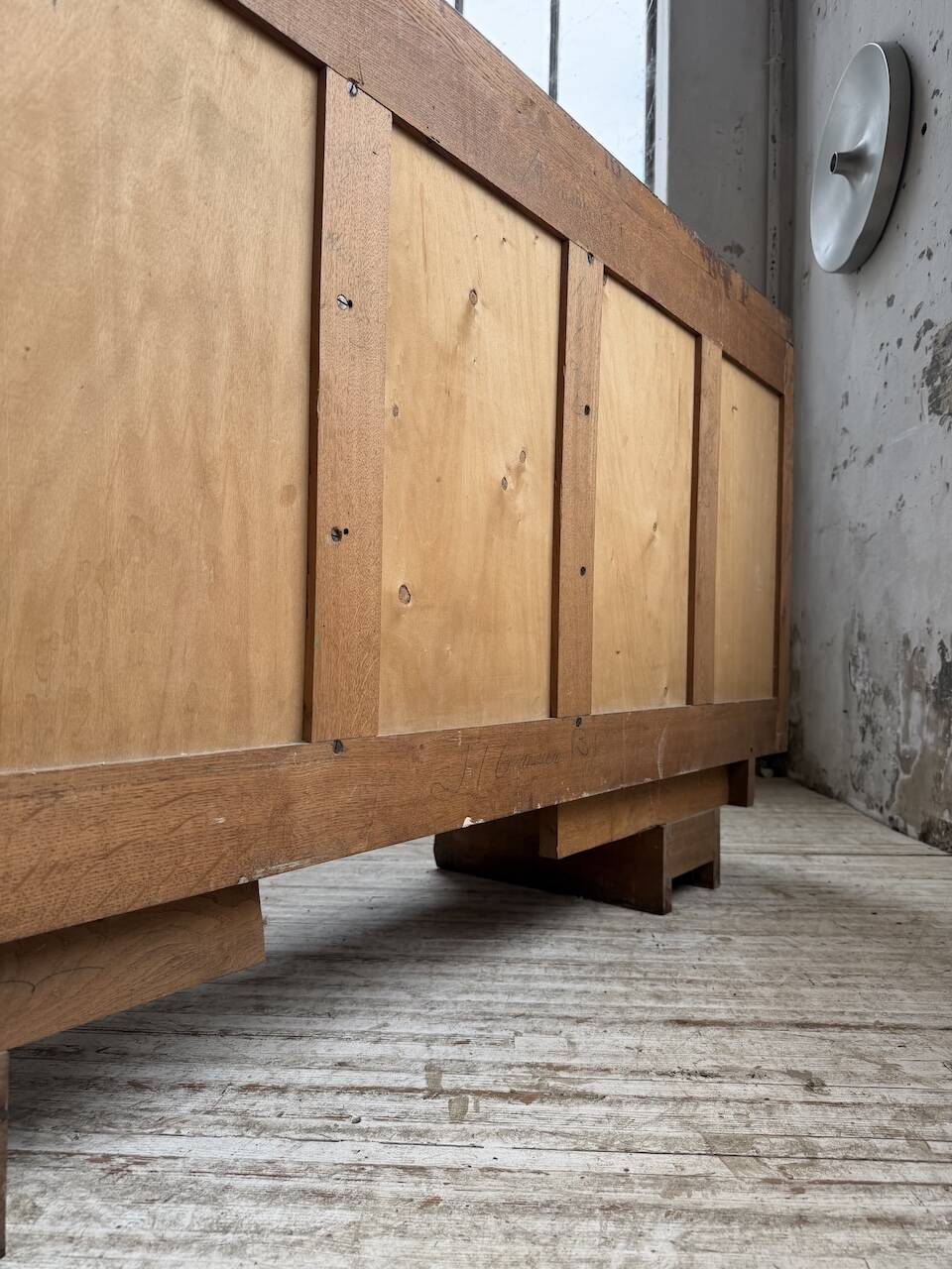 Enfilade storage unit oak Art Deco 1940 Dudouyt