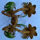 Pair of metal wall lights from the 60s/70s
