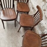 4 old bistro chairs