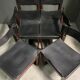 Ensemble de 6 chaises Gunther Hoffstead en cuir et palissandre pour Uniflex