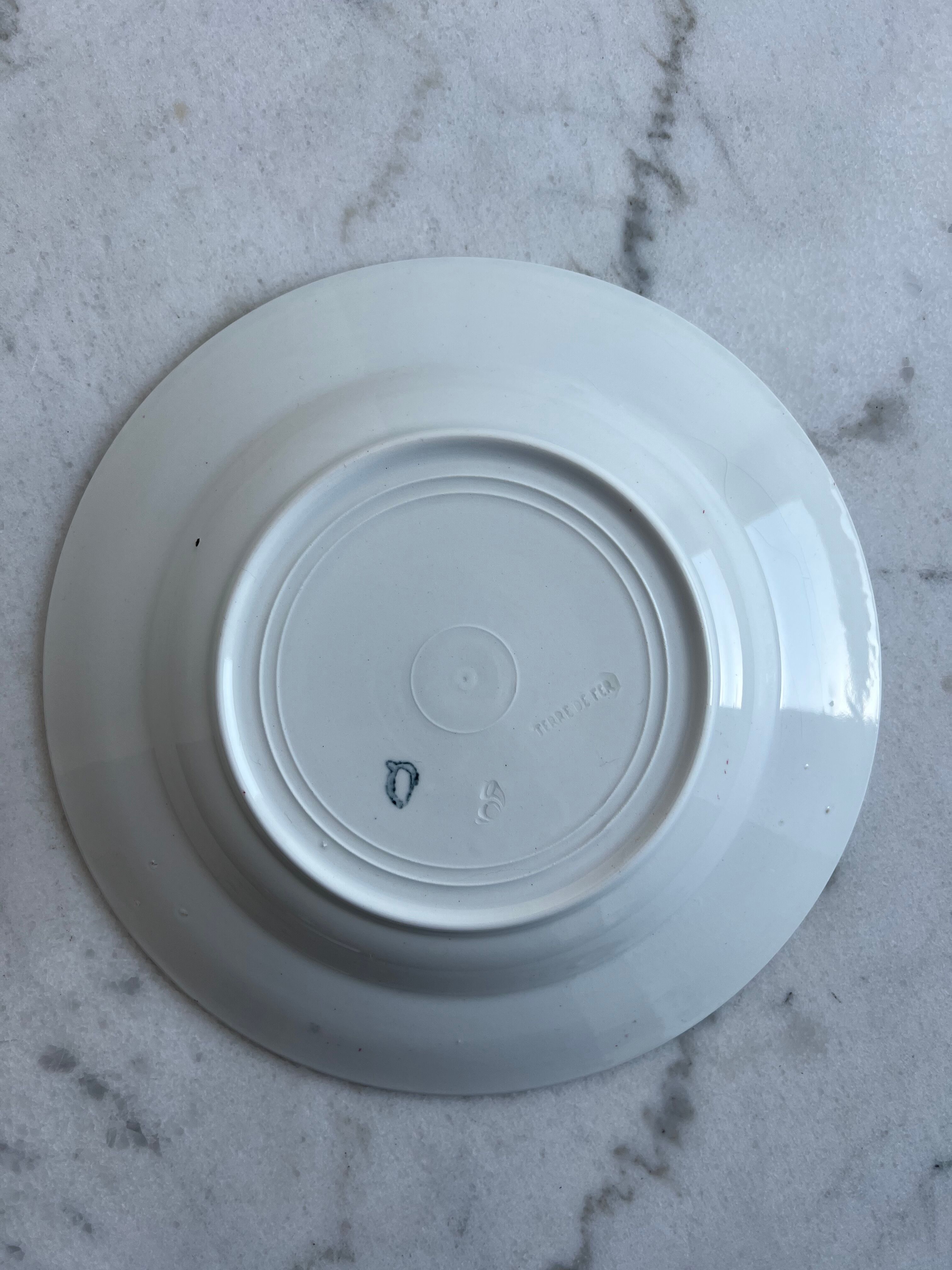 Set of 6 Terre de Fer Terre de Fer plates Onnaing Moisson