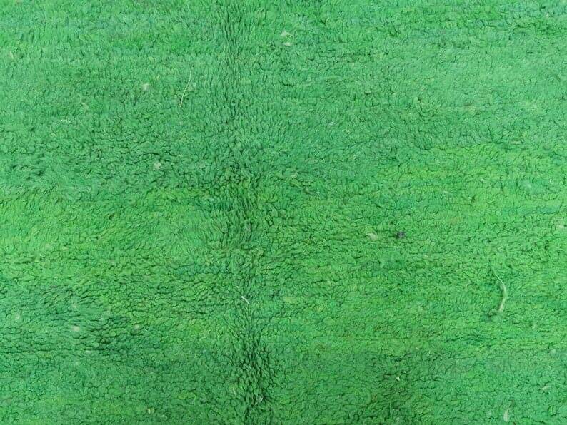 Handmade pure wool Moroccan rug, green, size 1.5/2.5 m.