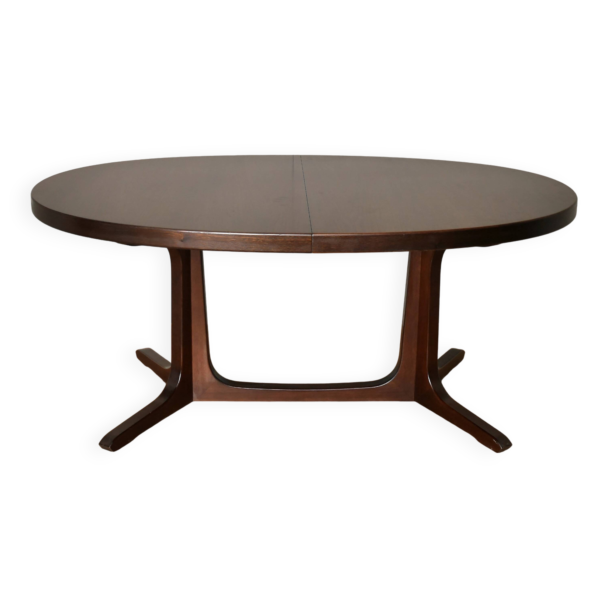Table ovale extensible  Baumann 250cm design scandinave vintage 60 70 rallonges orme