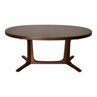 Baumann extendable oval table 250cm Scandinavian design vintage 60 70 extensions elm