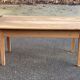 Renovated farmhouse table in solid oak from the 18th century with drawer, 150cm.