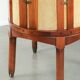 Beautiful design side/dining chair with luxurious yellow fabric upholstery