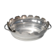 Flat hollow silver metal