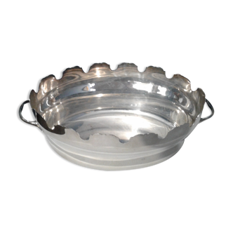 Flat hollow silver metal