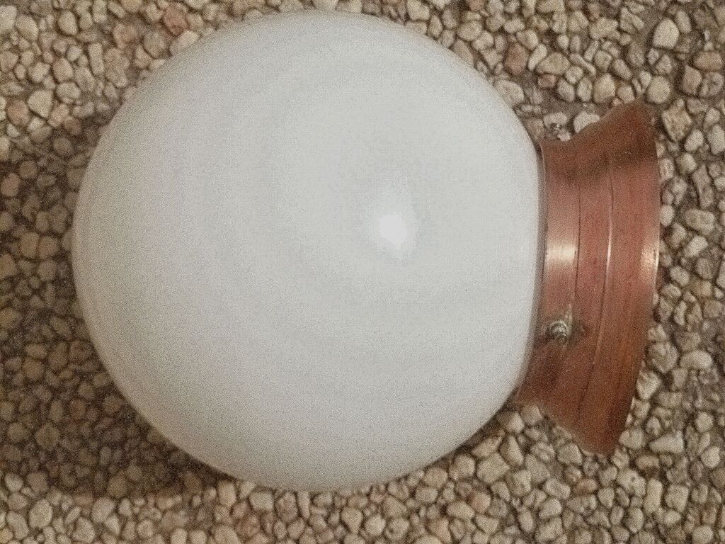 Ceiling lamp white opaline ball