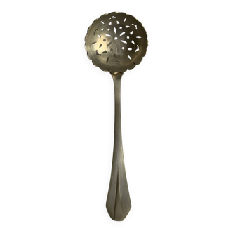 Silver metal dusting spoon