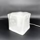 Ice cube lamp in solid glass — IKEA Iviken — 90s design