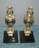 Rare pair of 19th century bronze candlesticks
