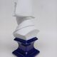 Bust in biscuit and porcelain of Napoleon 1st. mnp, limoges