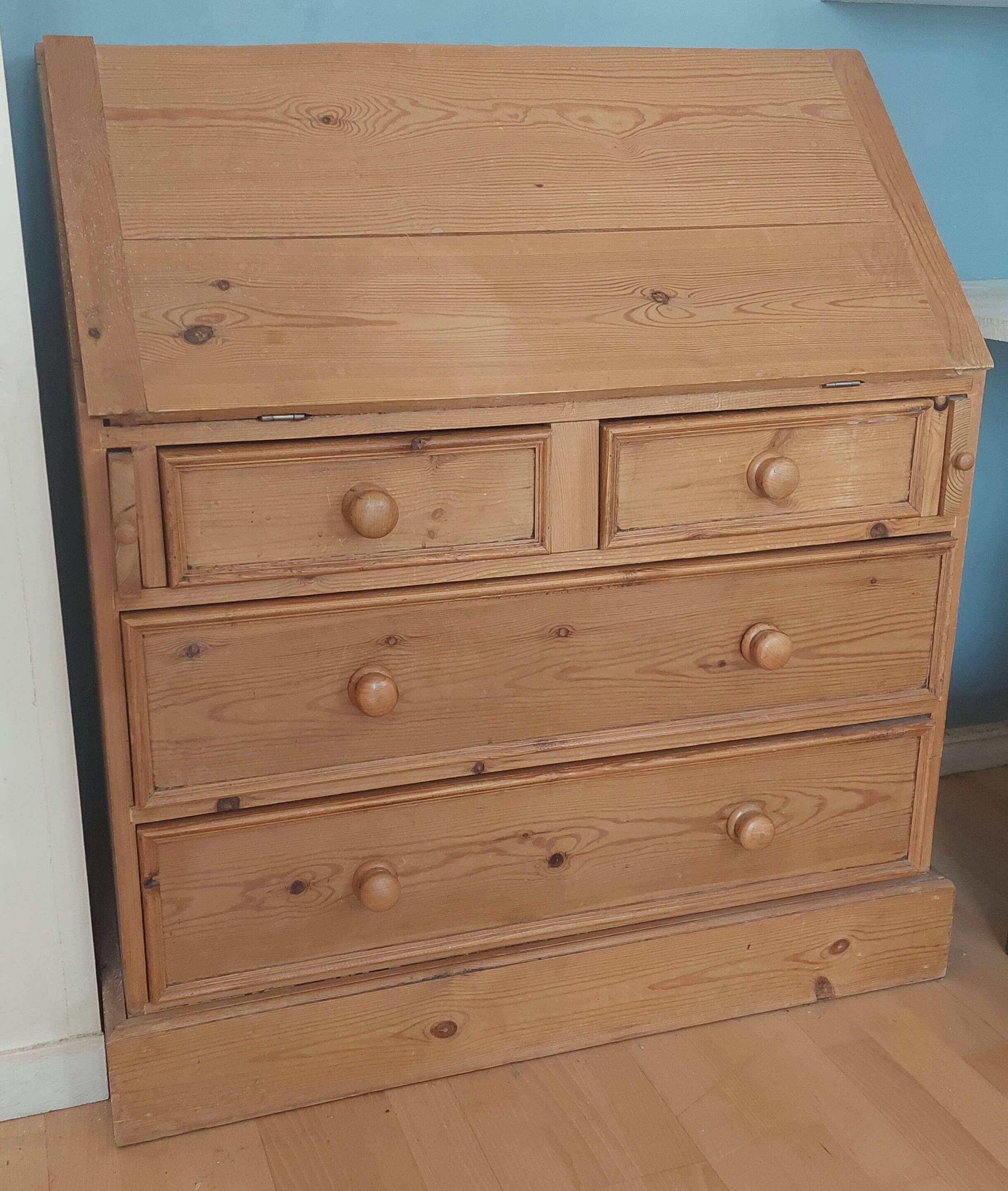 English pine secretary