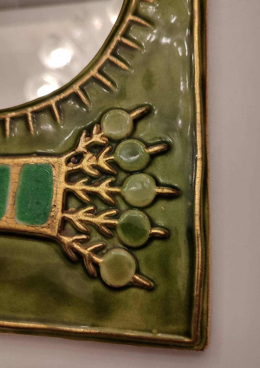 Ceramic Mirror by Mithé Espelt