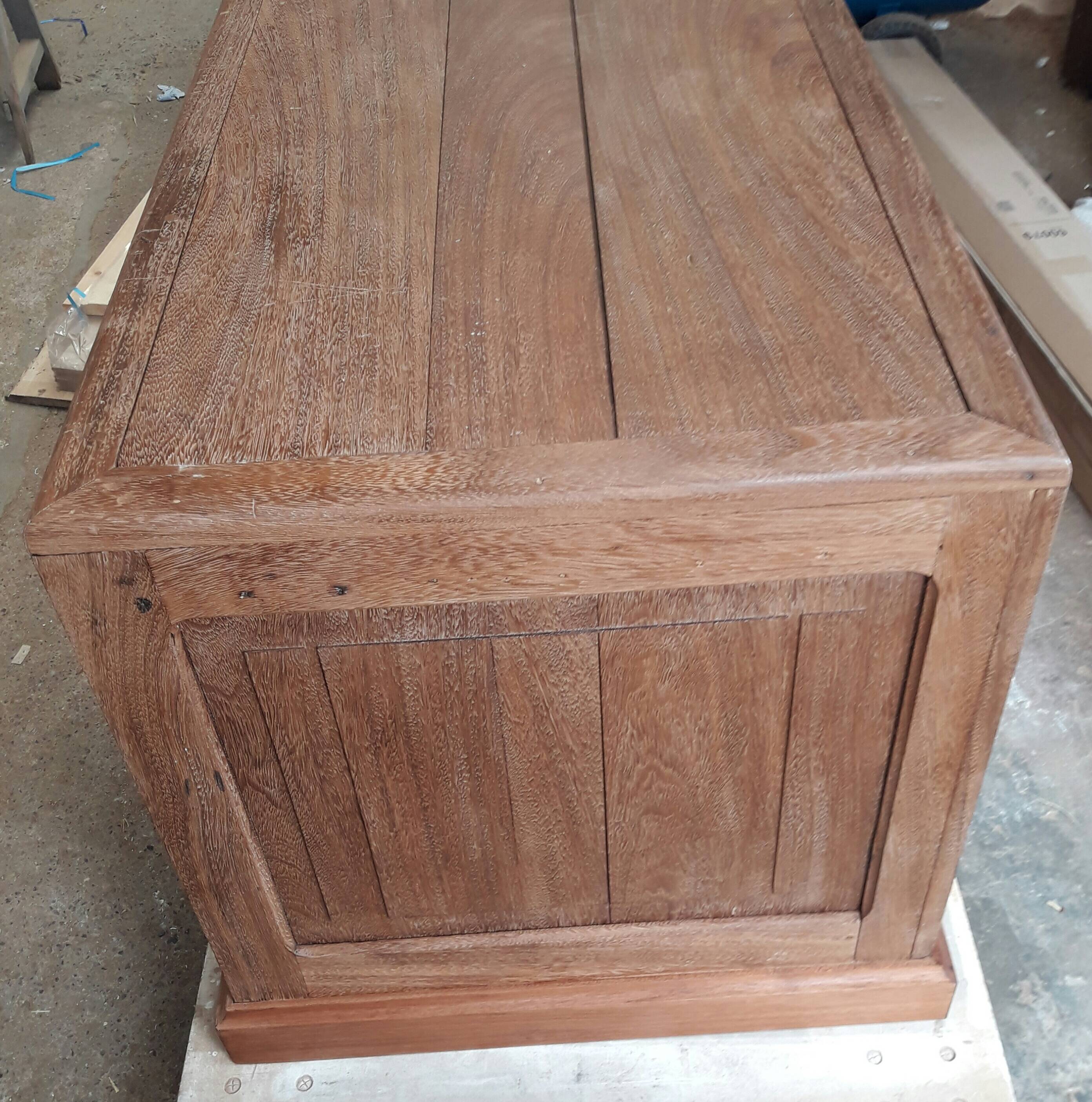 Exotic wood counter desk