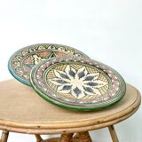 Vintage Safi ceramic cutting dish in Morocco