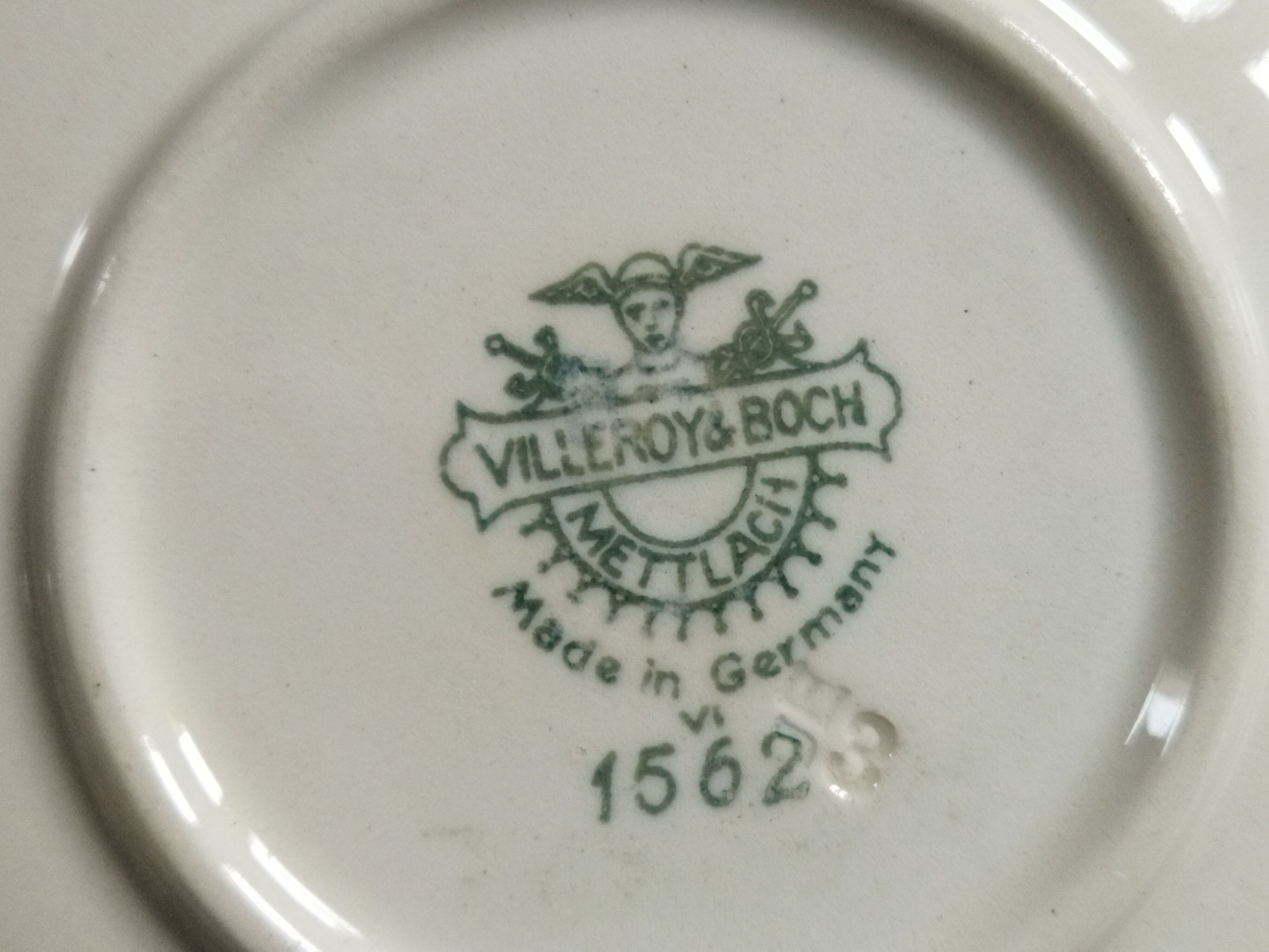 Old earthenware cups Villeroy & Boch 1562 Old Strasbourg