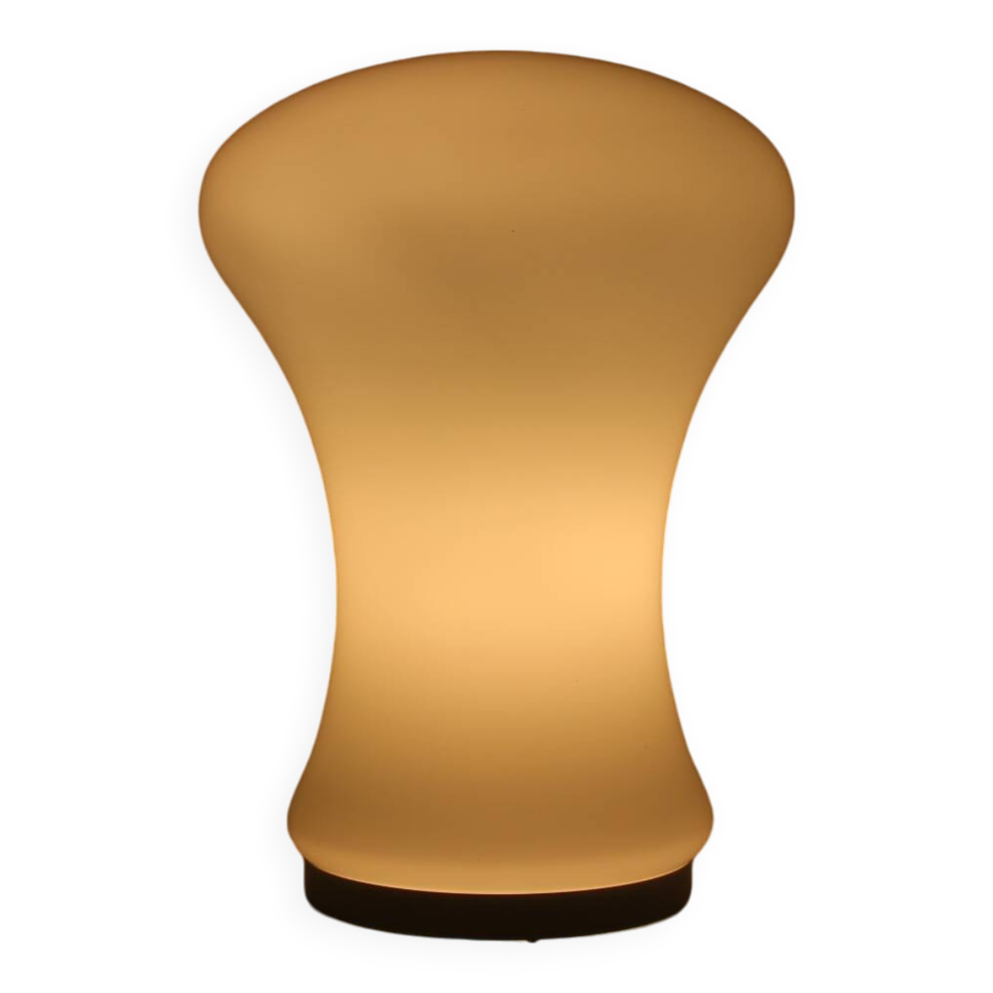 All Glass Table Lamp by Valasske Mezirici, 1960s, Czechoslovakia